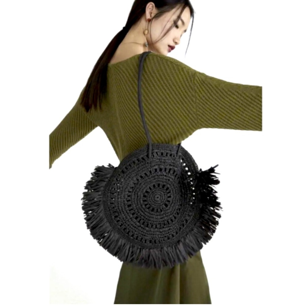 Zara Straw Shoulder Bag